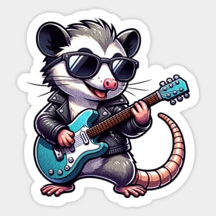 Possum Guitarist Sticker